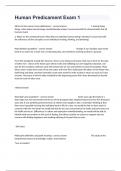 Human Predicament Exam 1 Questions And Verified Detailed Answers&period;