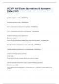 SCMP 118 Exam Questions & Answers 2024&sol;2025
