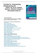 Test Bank for Understanding Pathophysiology 6th Edition 