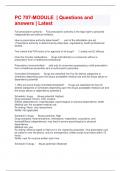 PC 707-MODULE  &vert; Questions and answers &vert; Latest 