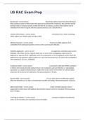 US RAC Exam Prep Questions And Answers All Correct Graded A&plus;&period;