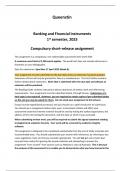  Banking and Financial Instruments 1st semester&comma; 2023 Compulsory short-release assignment