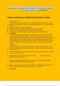Download full Essentials of Pediatric Nursing 3rd Edition by Kyle and Carman Test Bank