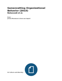 Organizational Behavior (2015), Nahavandi et al.