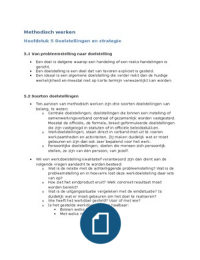 Methodisch werken - Hoofdstuk 5 Doelstellingen en strategie, Piet Winkelaar