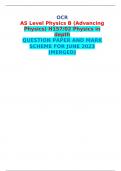 OCR AS Level Physics B &lpar;Advancing Physics&rpar; H157&sol;02 Physics in depth QUESTION PAPER AND MARK SCHEME FOR JUNE 2023 &lpar;MERGED&rpar; 