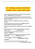 351 PROMULGATED CONTRACT FORMS FINAL EXAM 2024-2025