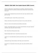 DMACC CNA Skills Test Guide Solved 100&percnt; Correct