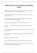 DMACC CNA Unit 1 Exam Questions Solved 100&percnt; Correct