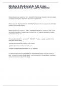 Module 6 &lpar;Submodule 6&period;1&rpar; Exam Questions & Answer 100&percnt; Verified