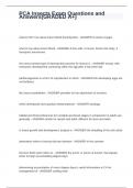 PCA Insects Exam Questions and Answers&lpar;GRADED A&plus;&rpar;