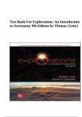 Test Bank For Explorations&colon; An Introduction to Astronomy 9th Edition by Thomas &lpar;Arny&rpar;