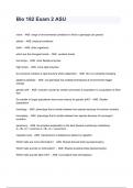 Bio 182 Exam 2 ASU Questions And Answers Combined Package Solutions 