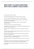 MNA EXAM 1-25 &lpar;2024&rpar; QUESTIONS WITH 100&percnt; CORRECT SOLUTIONS&excl;&excl;