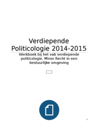Werkboek politiek zonder antwoorden. 