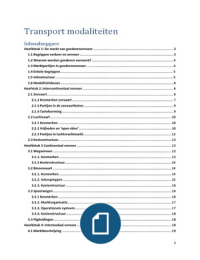 Samenvatting basisboek transport modaliteiten