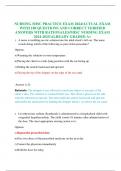 NURSING MISC PRACTICE EXAM 2024&sol;ACTUAL EXAM WITH 180 QUESTIONS AND CORRECT VERIFIED ANSWERS WITH RATIONALES&sol;MISC NURSING EXAM 2024-2025&sol;ALREADY GRADED A&plus;