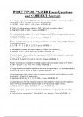 INDUS  Bundled Exam Questions Package with Correct Answers