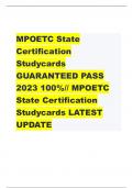 MPOETC State Certification Studycards GUARANTEED PASS 2023 100&percnt;&sol;&sol; MPOETC State Certification Studycards LATEST UPDATE