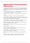Midterm WPC 470 Exam Questions With Answers