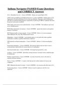 Indiana navigator  Bundled Exam Questions Package with Correct Answers