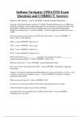 Indiana Navigator UPDATED Exam Questions and CORRECT Answers