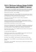 WGU C706 Bundled Exam Questions Package with Correct Answers