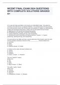 WCEMT FINAL EXAM 2024 QUESTIONS WITH COMPLETE SOLUTIONS GRADED A&plus;