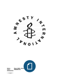 English report on Amnesty International