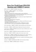 Brave New World Exam UPDATED  Questions and CORRECT Answers