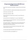 UA Apprenticeship Rigging Final Exam With 100&percnt; Correct Questions and Answers