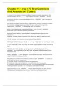 Chapter 11 - wpc 470 Test Questions And Answers All Correct