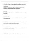 UPDATED Midterm Exam Questions and Answers 2024