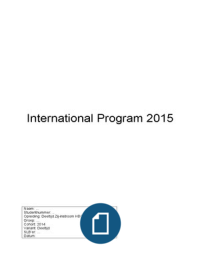 International Program (IP) leerjaar 2 