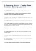 E-Commerce Chapter 3 Practice Exam Questions Correctly Answered&period;