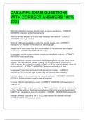 CASA RPL EXAM QUESTIONS WITH CORRECT ANSWERS 100&percnt; 2024