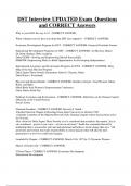 DST Bundled Exam Questions Package with Correct Answers