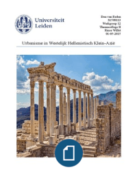 Themacollege II - Werkstuk Urbanisme in Hellenistisch Klein-Azië