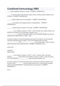Combined Immunology HMX Questions with 100&percnt; Correct Answers Verified Latest Update 2024 &lpar;1&rpar;