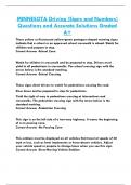 MINNESOTA Driving &lpar;Signs and Numbers&rpar; Questions and Accurate Solutions Graded  A&plus;