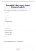 Exam J375 Questions & Correct Answers Pack &vert; Grade A&plus;