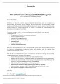 MET AD 717&colon; Investment Analysis and Portfolio Management