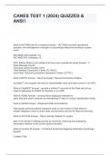 CANES TEST 1 &lpar;2024&rpar; QUIZZES & ANS&excl;&excl;