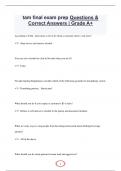 tam final exam prep Questions &  Correct Answers &vert; Grade A&plus;