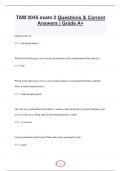 TAM 2045 exam 2 Questions & Correct  Answers &vert; Grade A&plus;