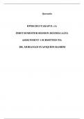  BWRS 2013 TAKAFUL &lpar;A&rpar;  FIRST SEMESTER SESSION 2023&sol;2024 &lpar;A231&rpar; ASSIGNMENT 1 SUBMITTED TO&colon; DR&period; MOHAMAD SYAFIQI BIN HASHIM