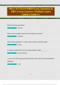 NHA CET EXAM PREP Exam &vert; Questions &  100&percnt; Correct Answers &lpar;Verified&rpar; &vert; Latest  Update &vert; GradeA&plus;