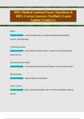 NHA Medical Assistant Exam &vert; Questions &  100&percnt; Correct Answers &lpar;Verified&rpar; &vert; Latest  Update &vert; GradeA&plus; 