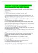 Colorado Practical Applications Final Exam Latest Solved 100&percnt; Correct