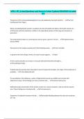APEA 3P &vert; Actual Questions and Answers Latest Updated 2024&sol;2025 &lpar;Graded A&plus;&rpar;